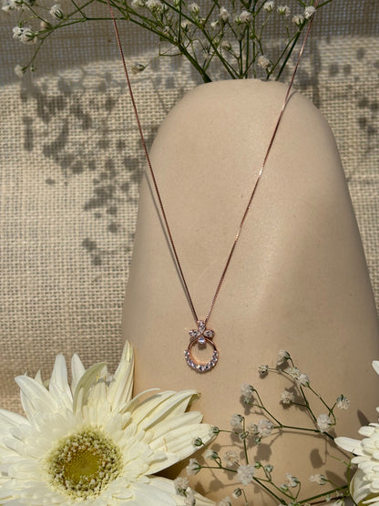 Rose gold Everglow Circle Pendant