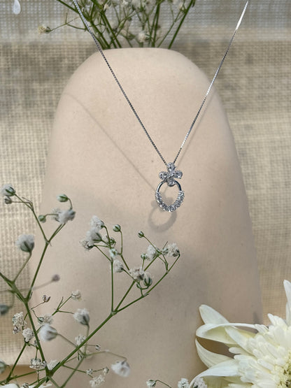 Silver Everglow Circle Pendant