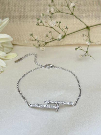 Silver Harmony Bar Bracelet