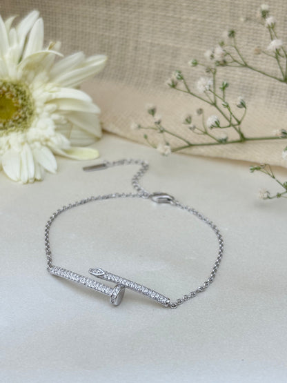 Silver Harmony Bar Bracelet