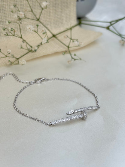 Silver Harmony Bar Bracelet