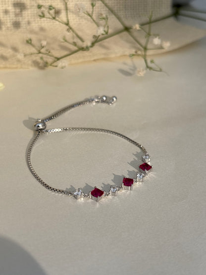 Ruby Spark Adjustable Bracelet