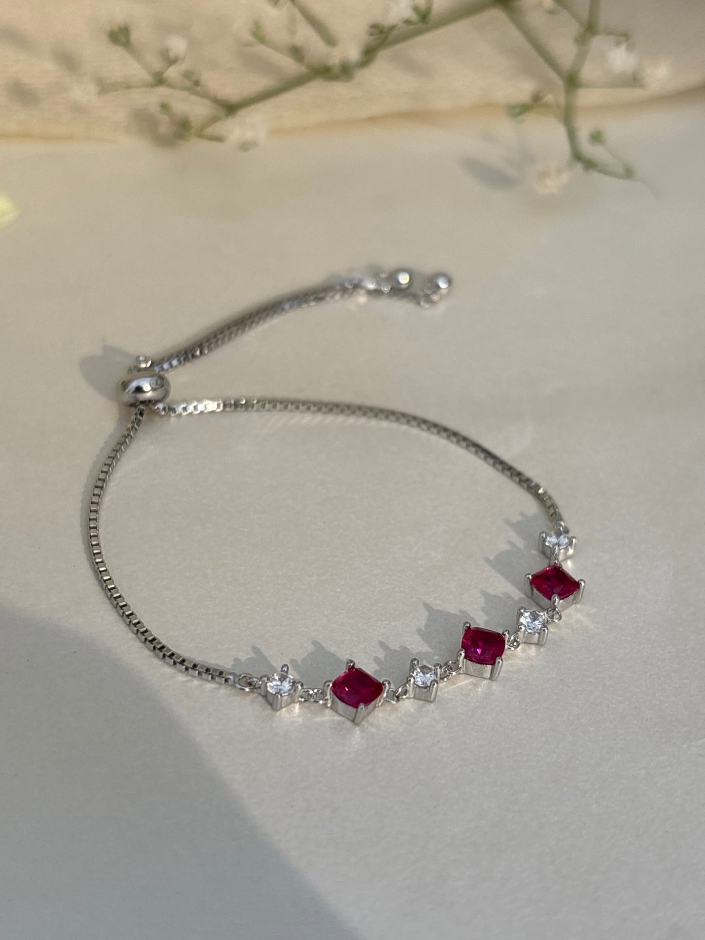 Ruby Spark Adjustable Bracelet
