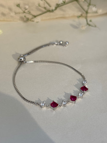 Ruby Spark Adjustable Bracelet