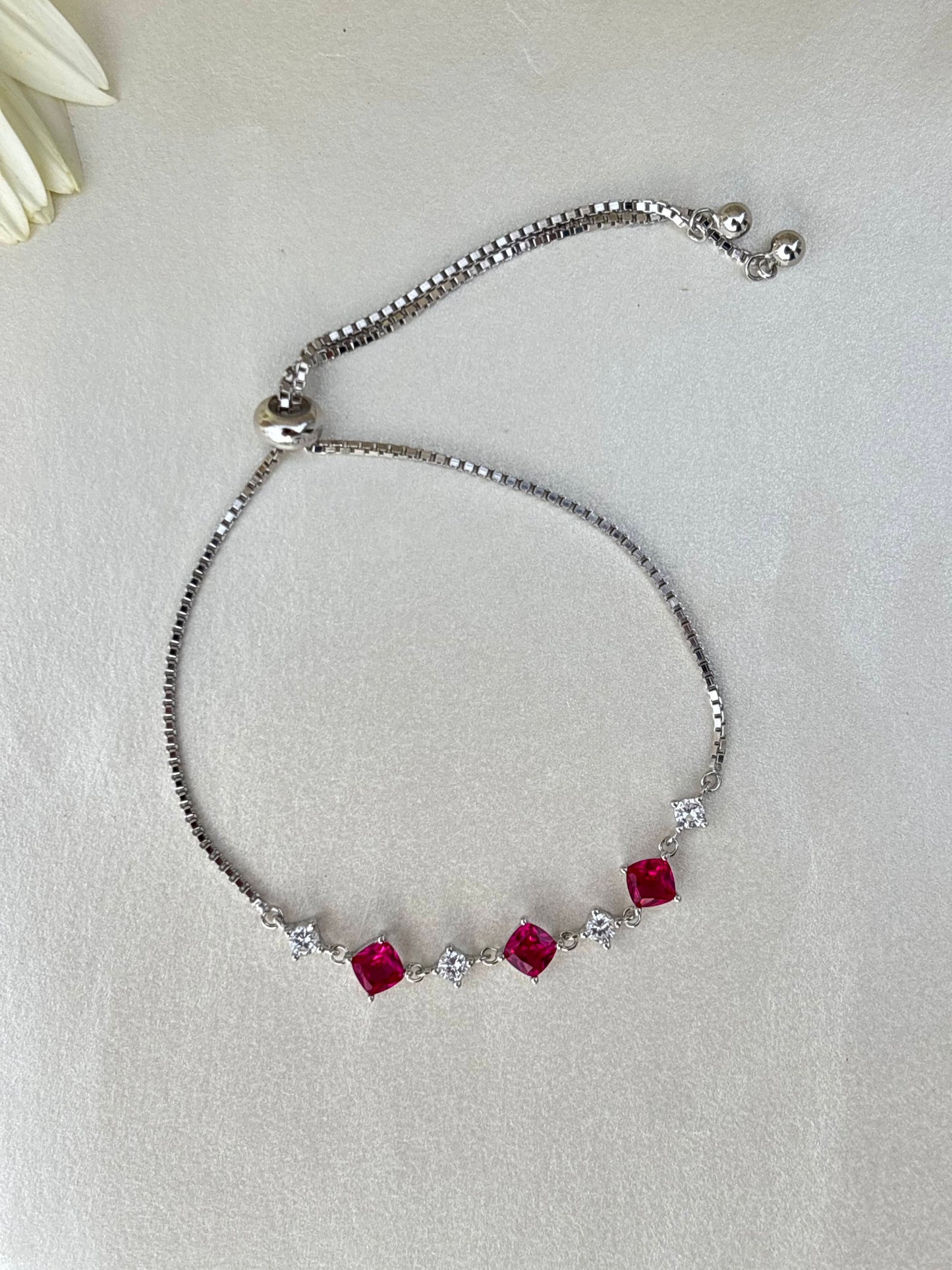 Ruby Spark Adjustable Bracelet