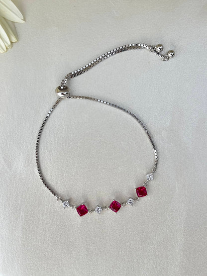 Ruby Spark Adjustable Bracelet