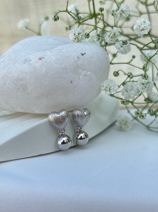 Silver Heart Glow Drops