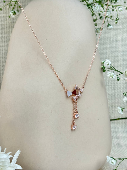 Crystal Bow Drop Pendant