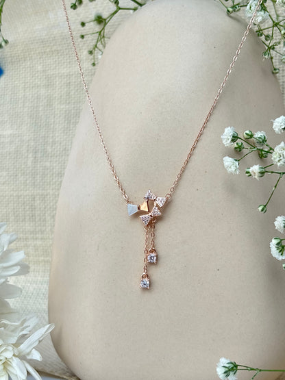 Crystal Bow Drop Pendant