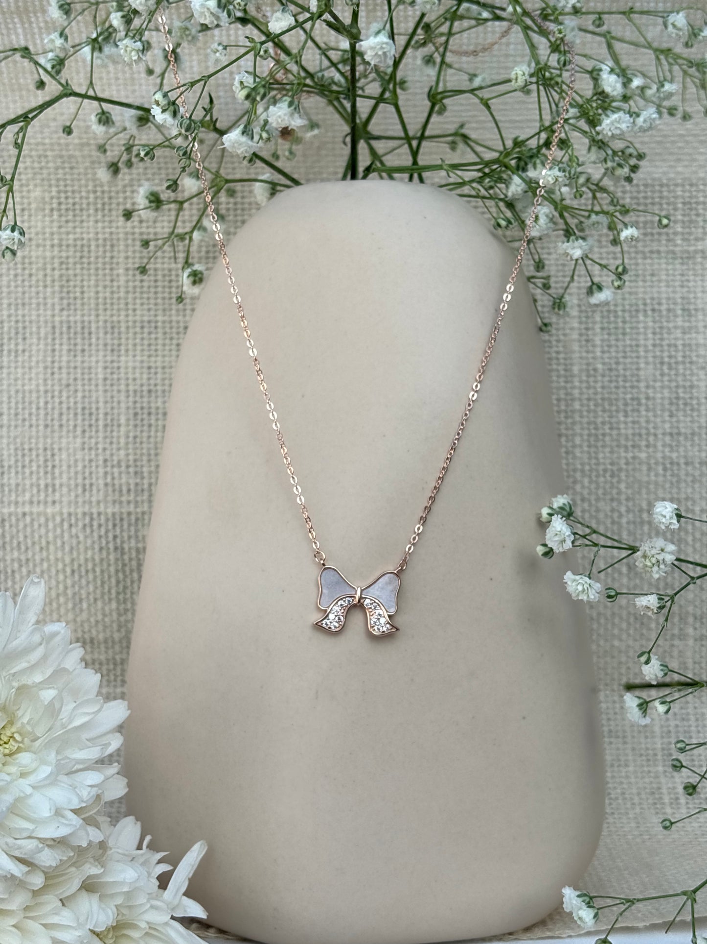 Whisper Bow Necklace