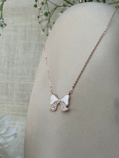 Whisper Bow Necklace