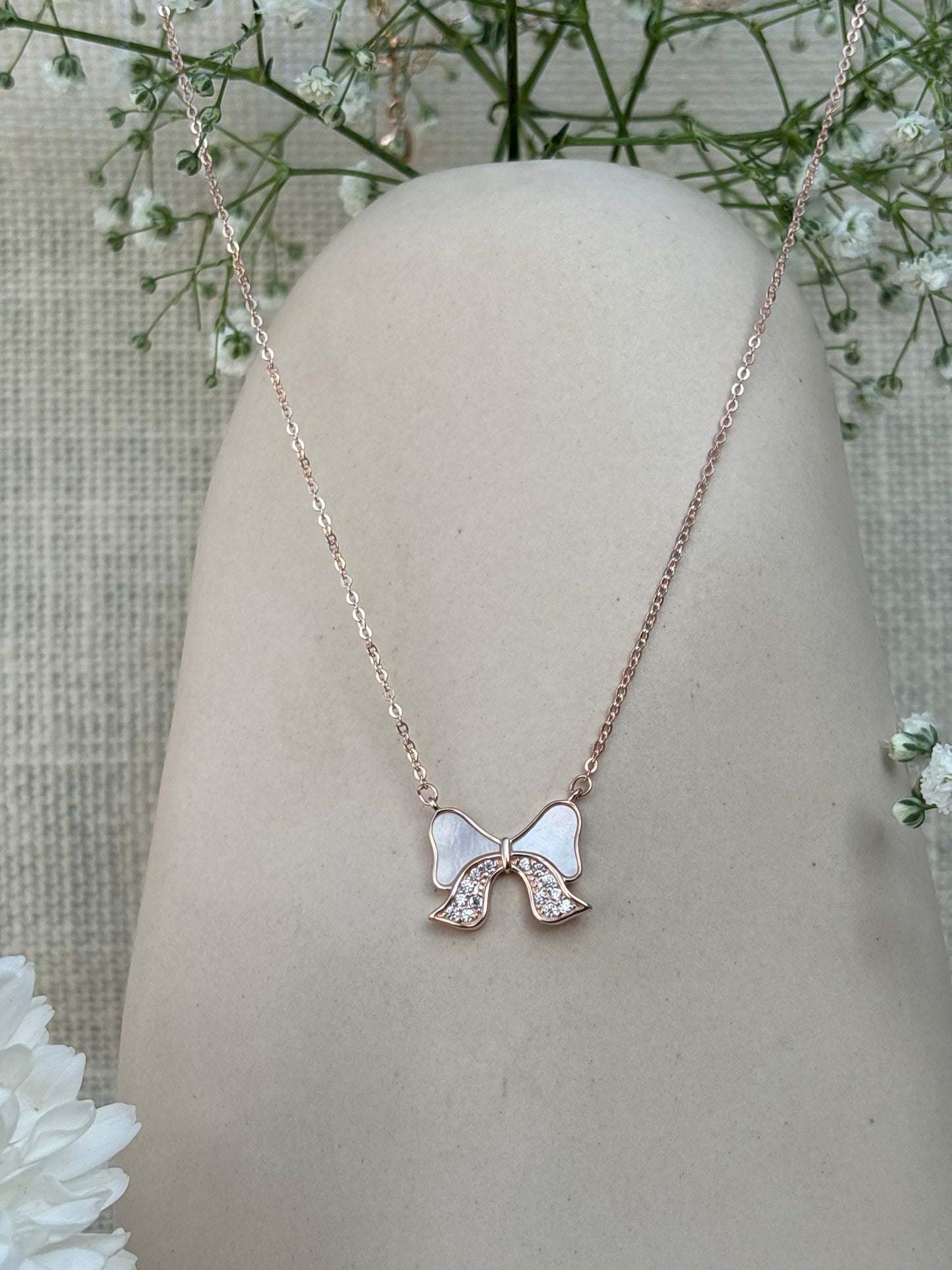 Whisper Bow Necklace