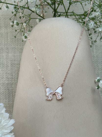 Whisper Bow Necklace
