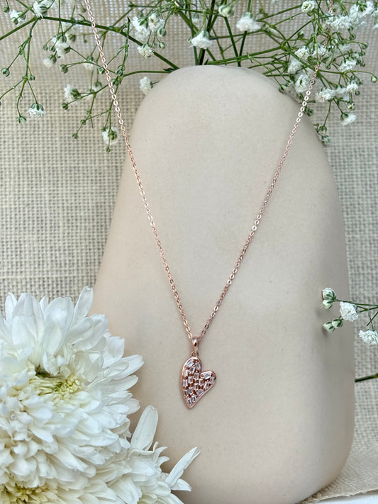 Shimmer Heart Necklace