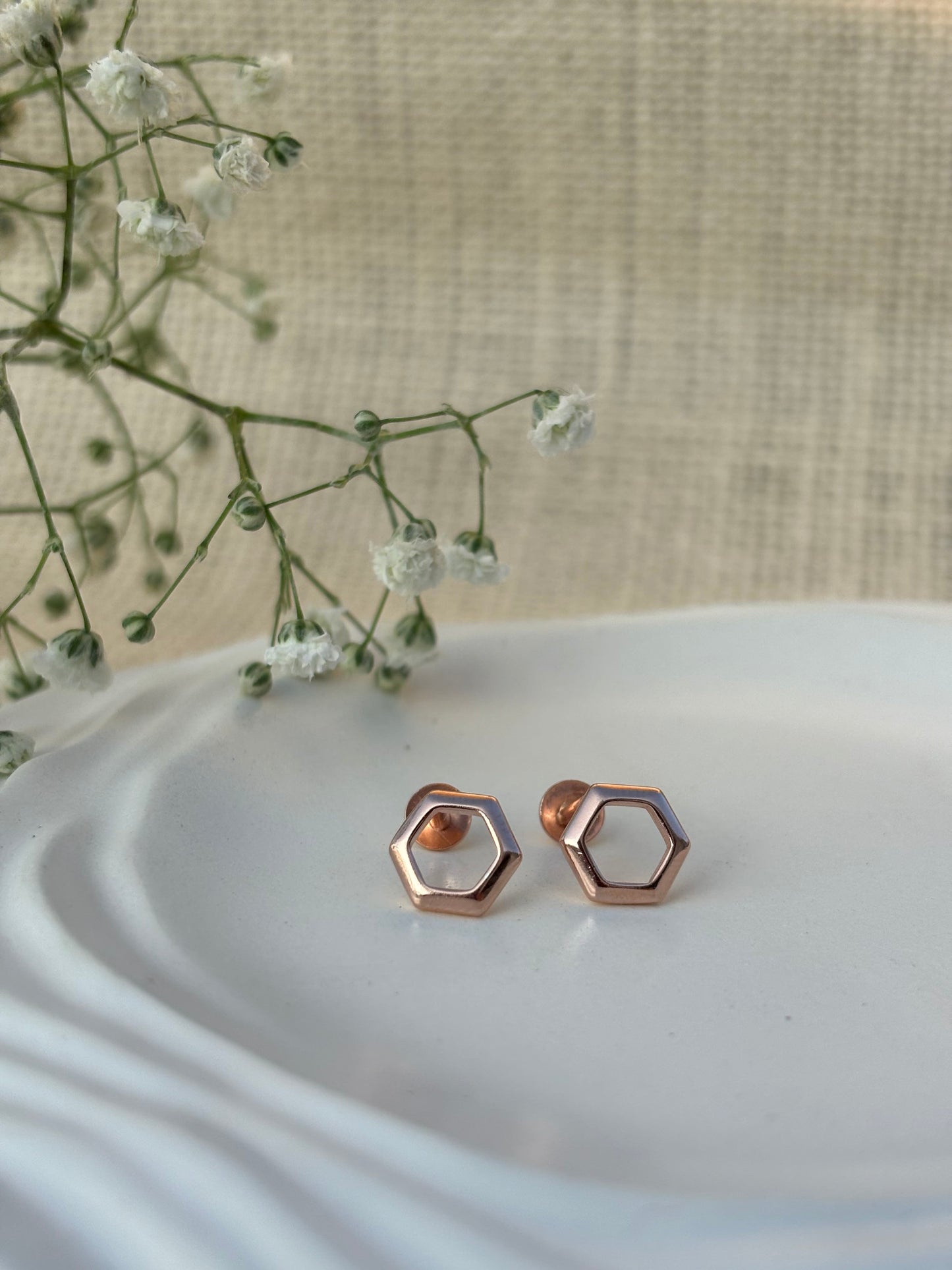 Hexa Glow Studs