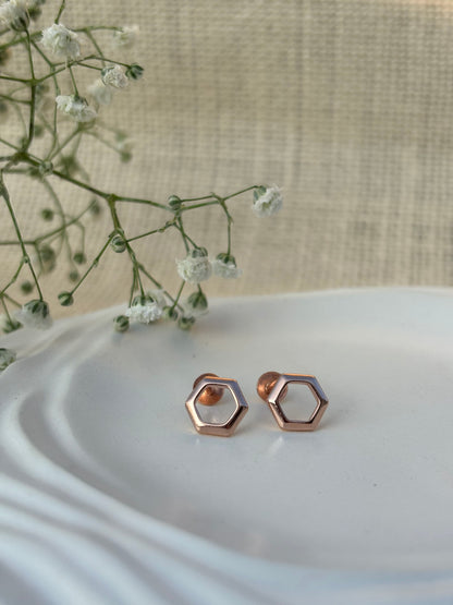 Hexa Glow Studs