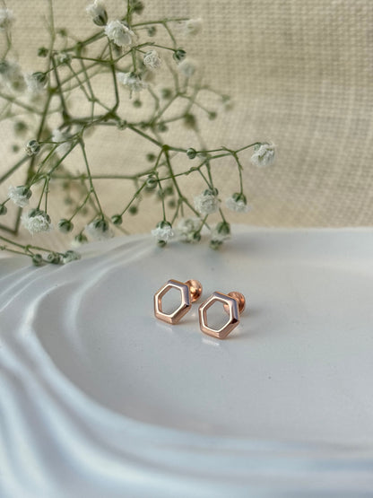 Hexa Glow Studs