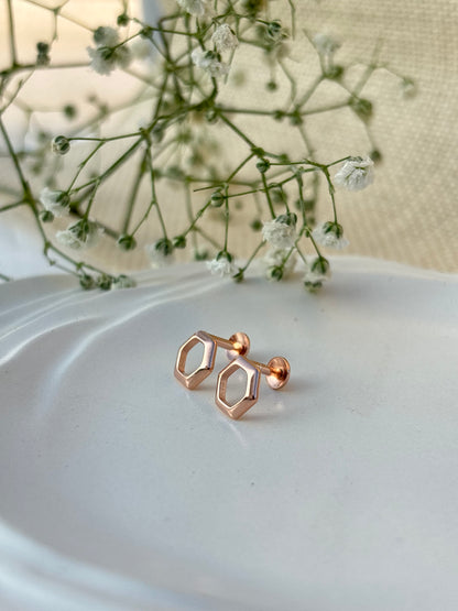 Hexa Glow Studs