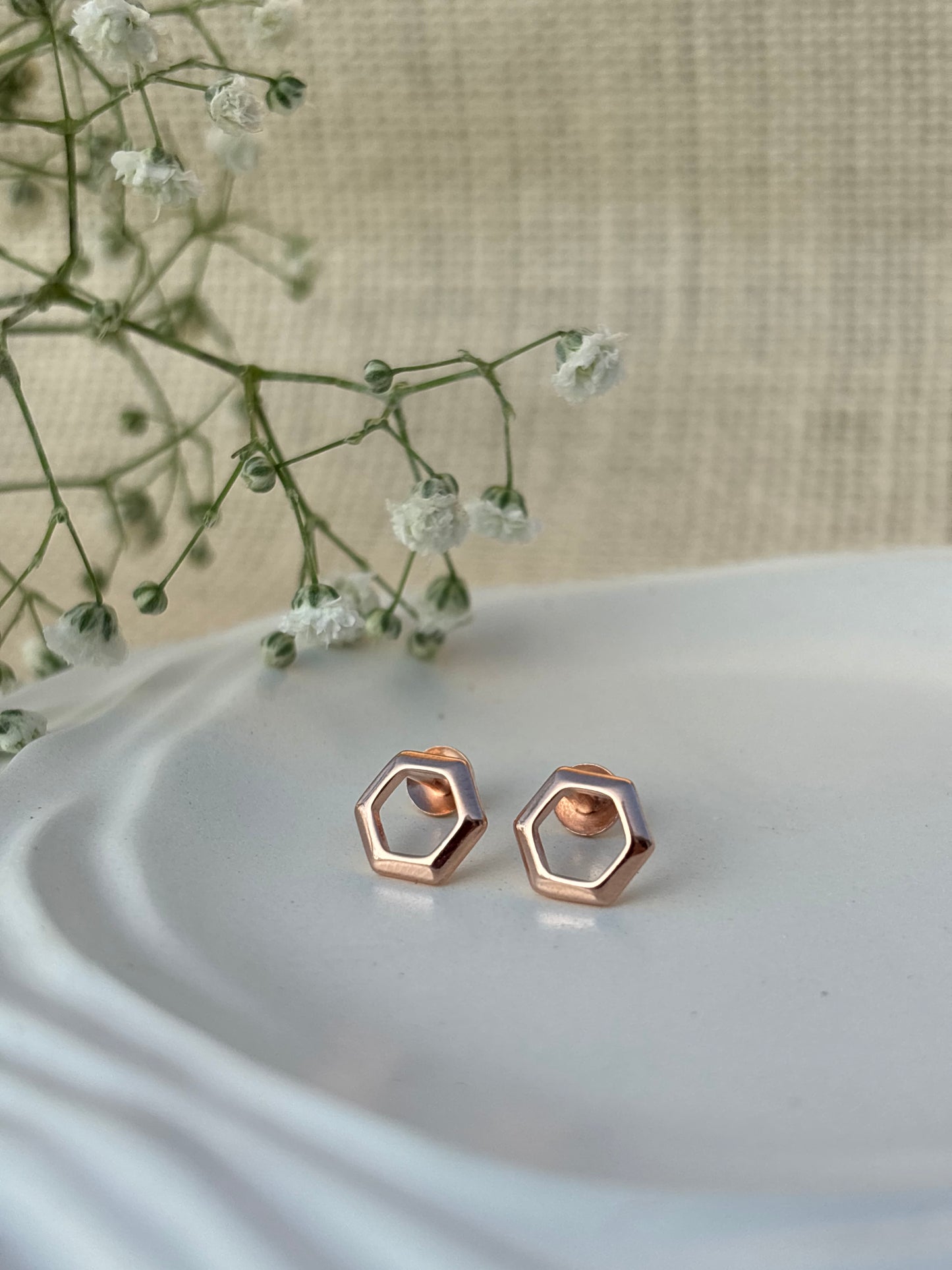 Hexa Glow Studs