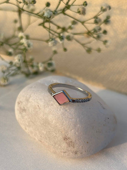 Blush Frame Ring