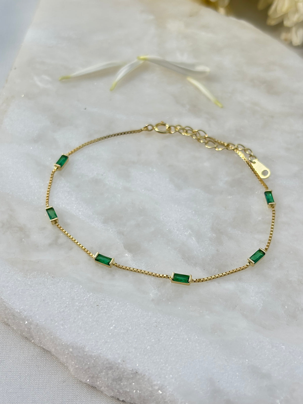 Emerald Line Bracelet