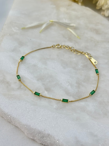 Emerald Line Bracelet