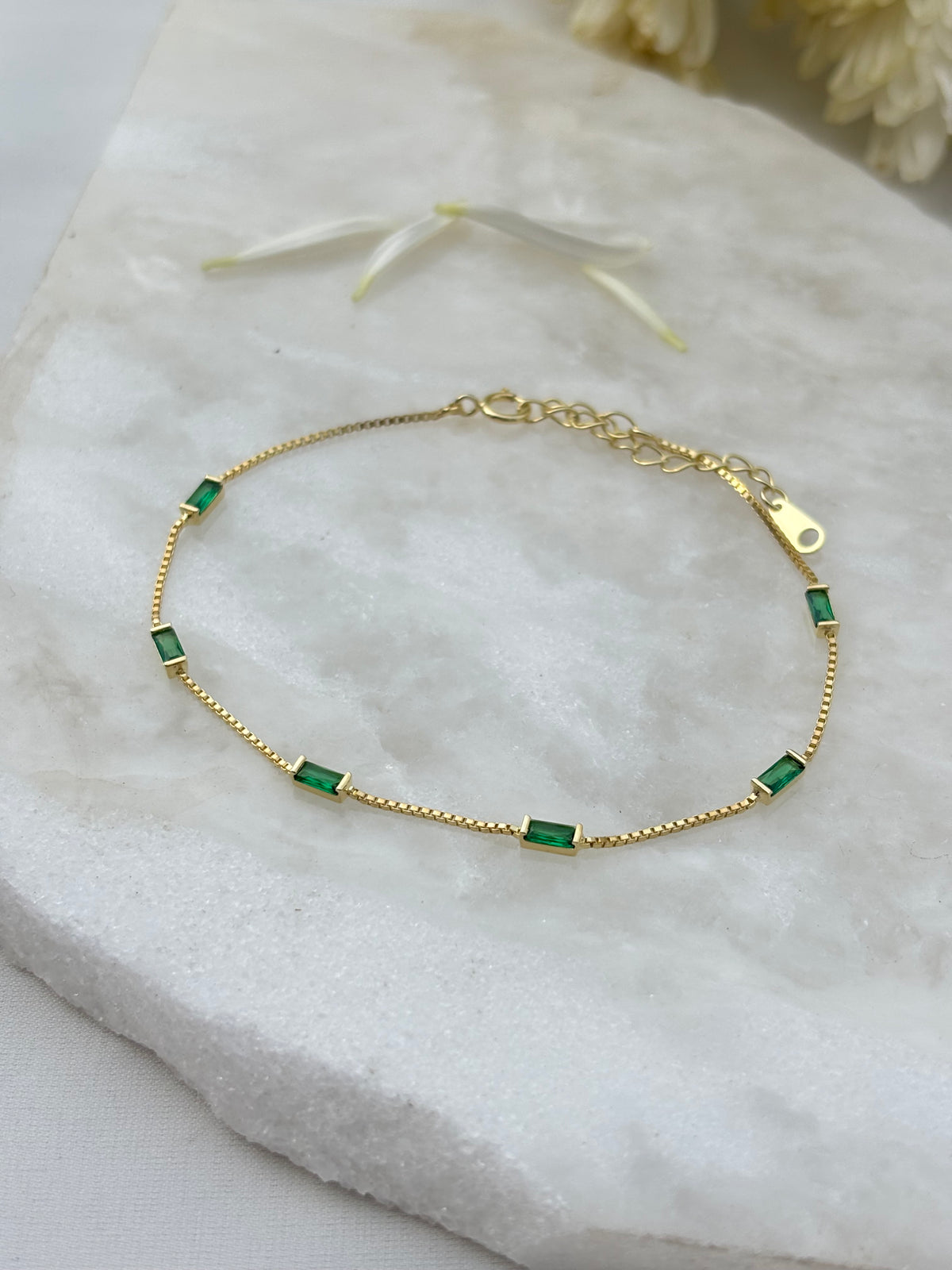 Emerald Line Bracelet