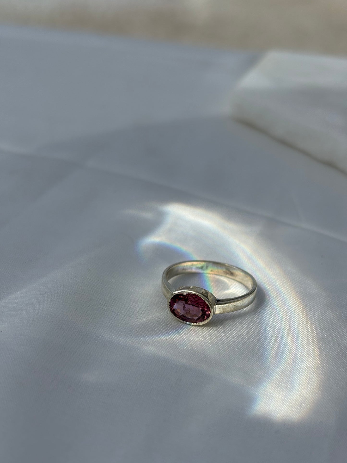 Burgundy Bloom Ring