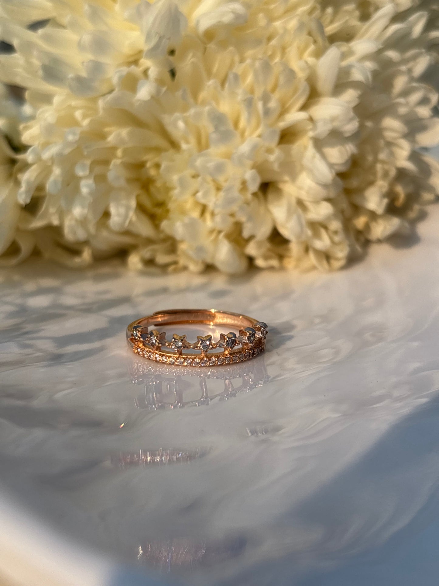 Starry Crown Ring