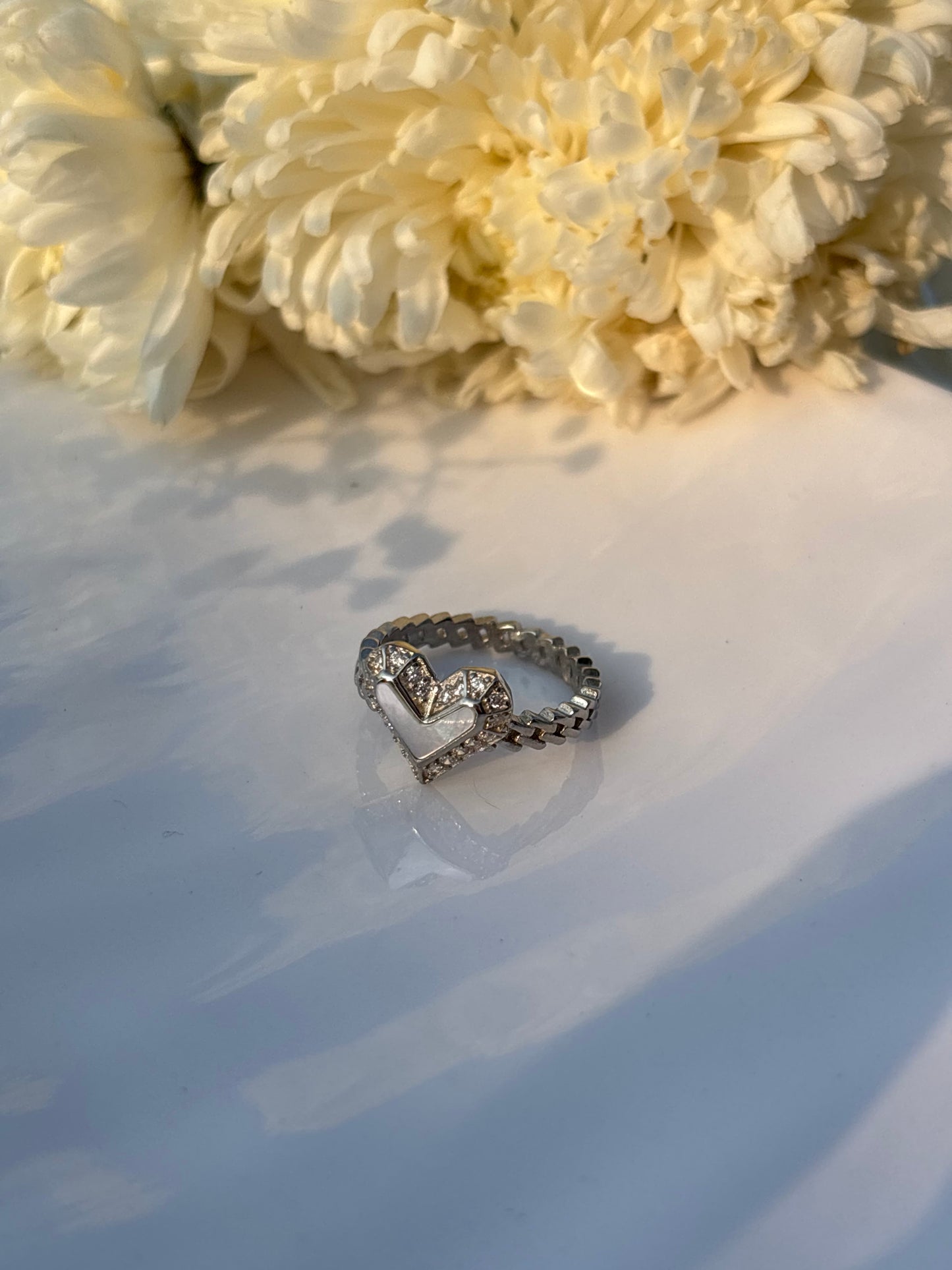Sparkling Heart Ring