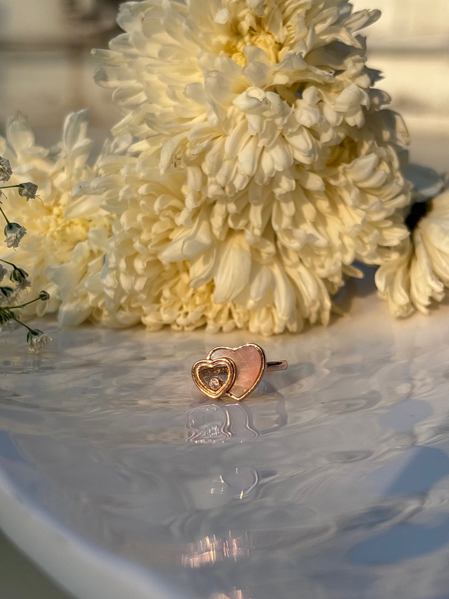 Floating Heart Ring