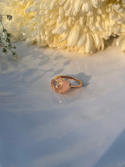 Floating Heart Ring