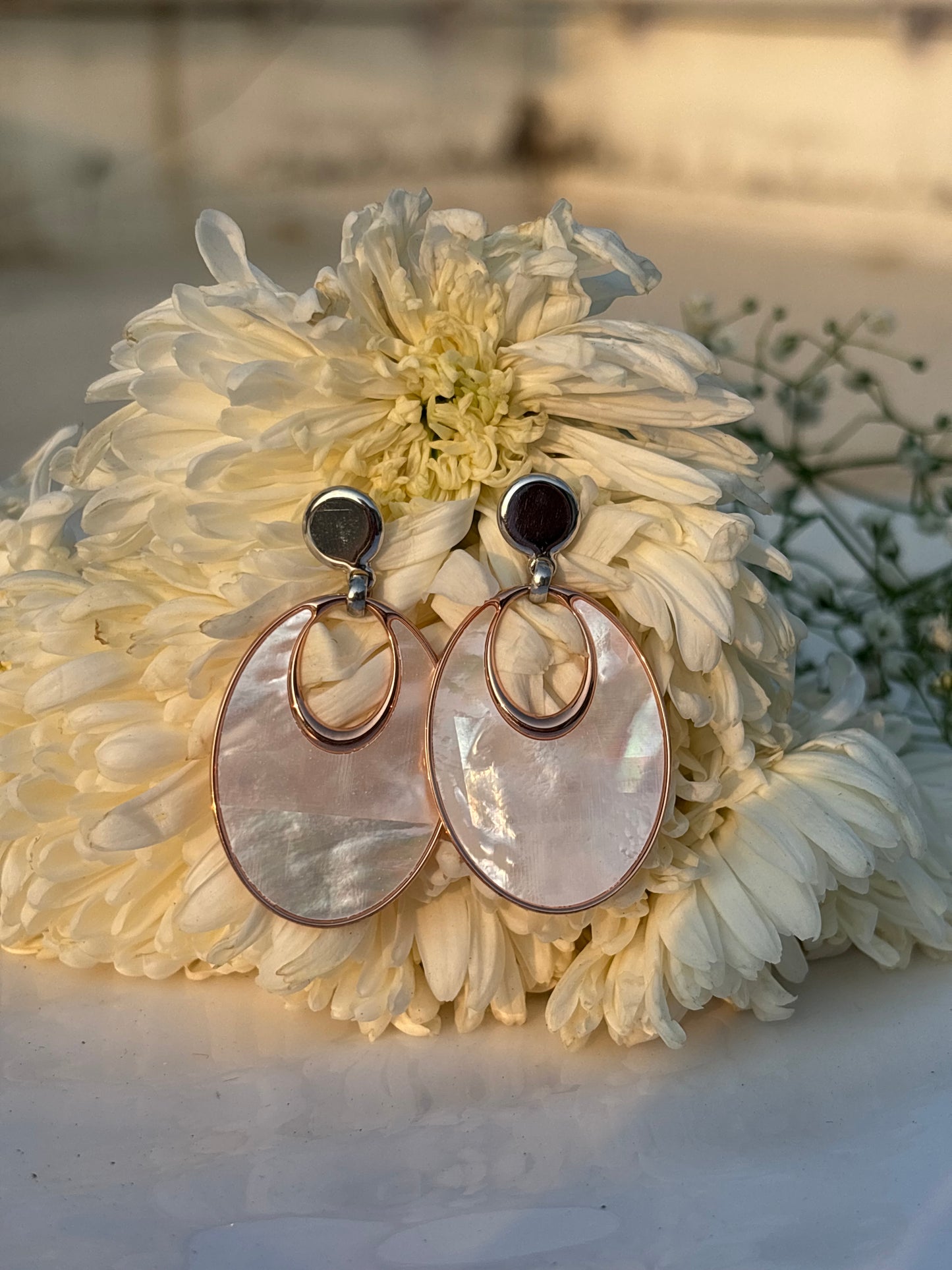 Iridescent Oval Drops