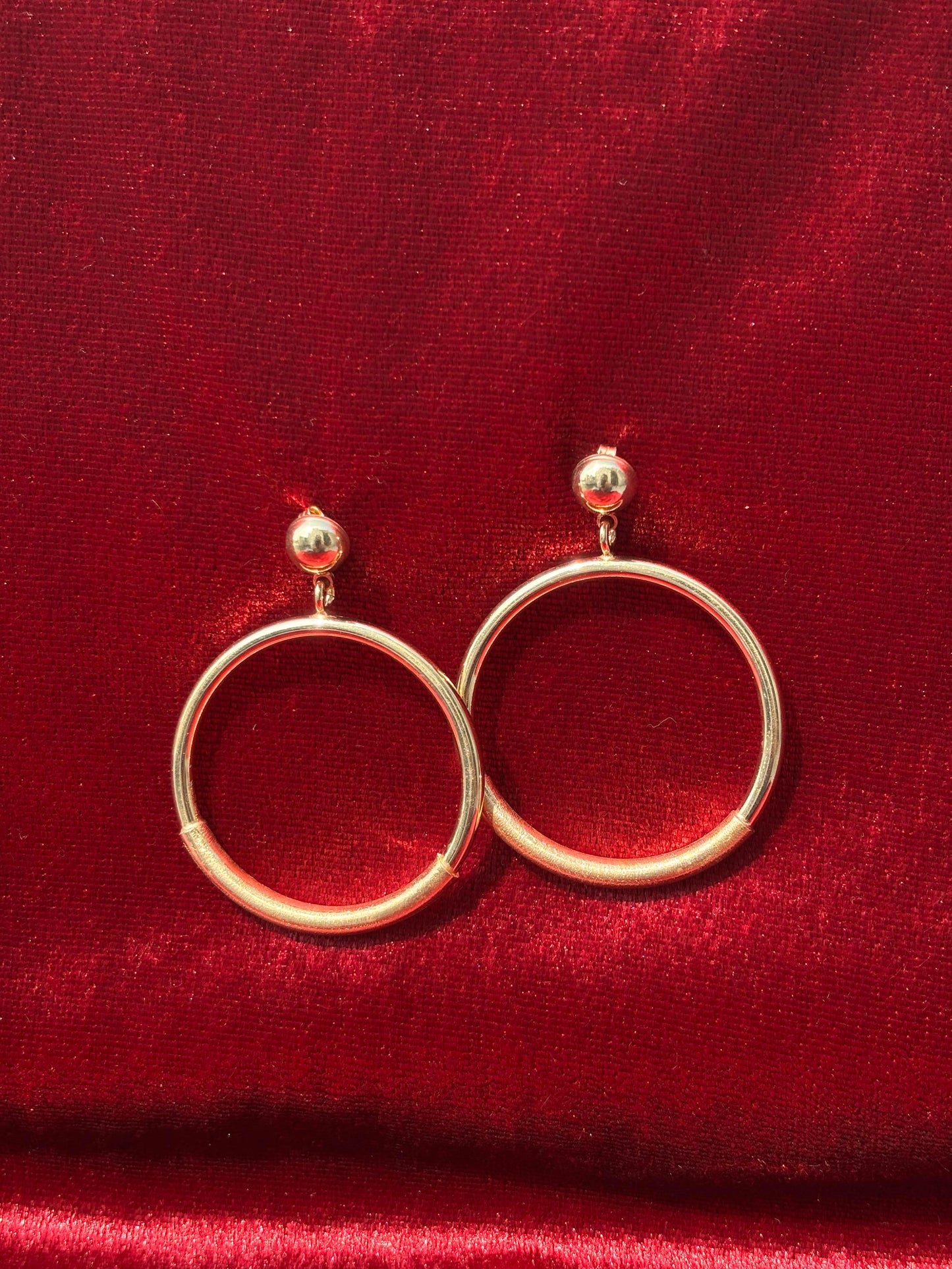 Modern Gold Hoops