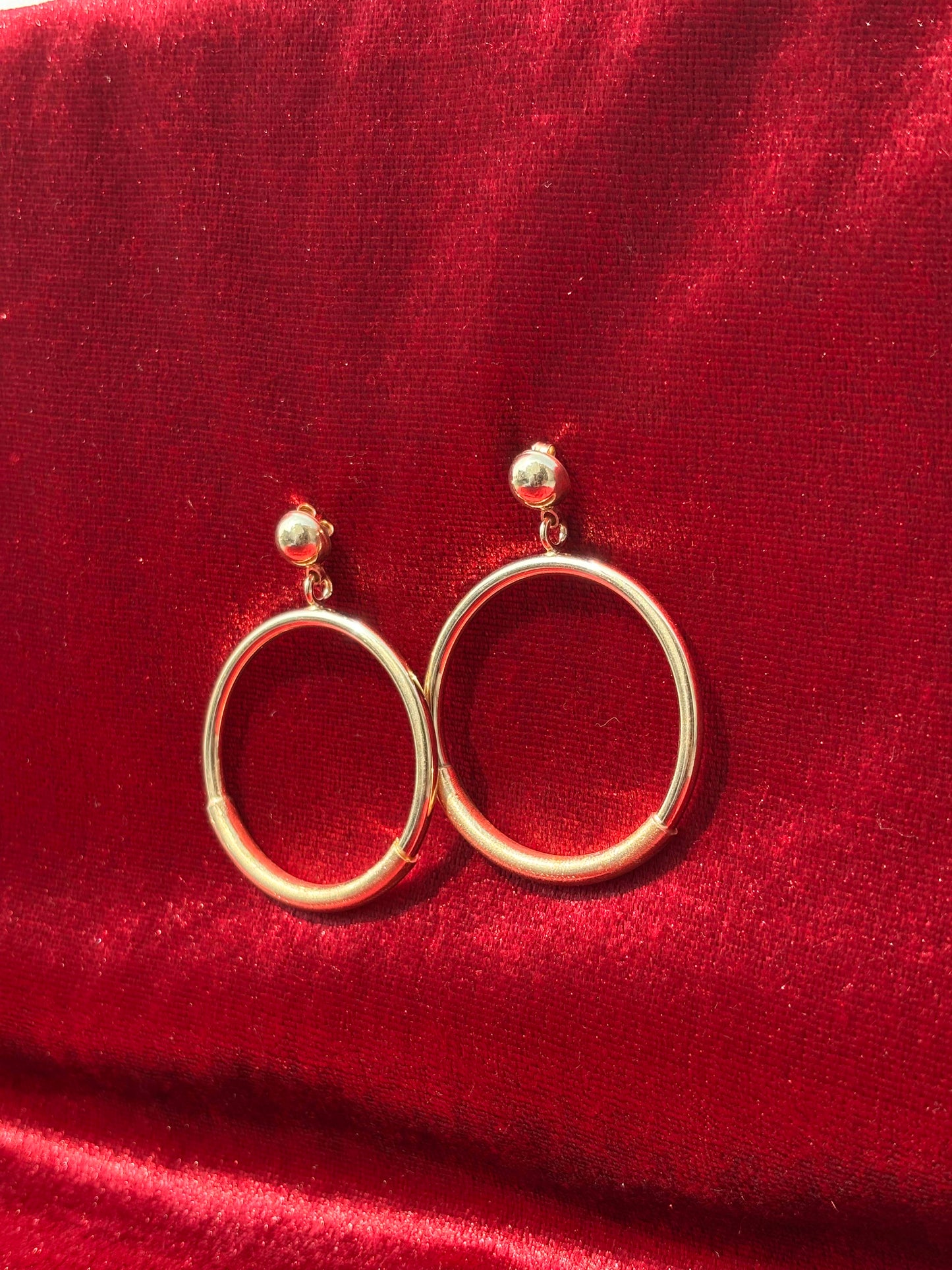 Modern Gold Hoops