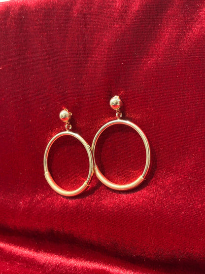 Modern Gold Hoops