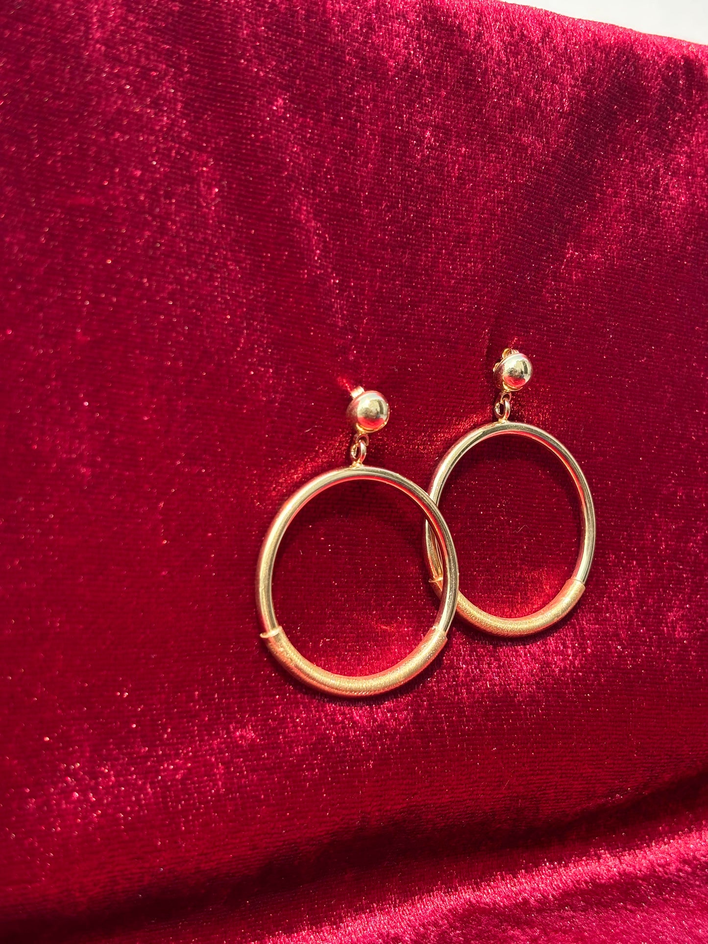 Modern Gold Hoops