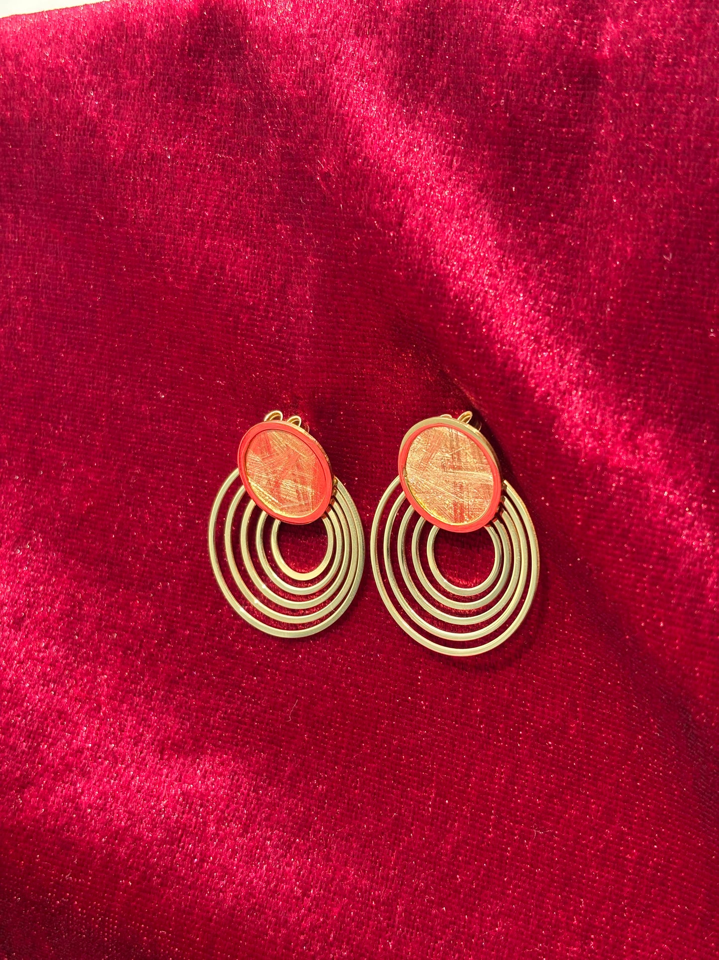 Radiant Red Hoops