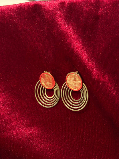 Radiant Red Hoops
