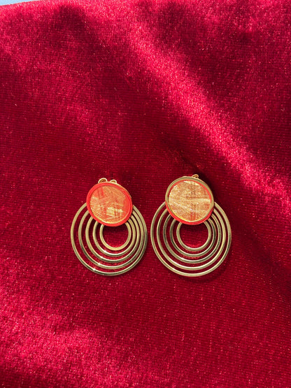 Radiant Red Hoops