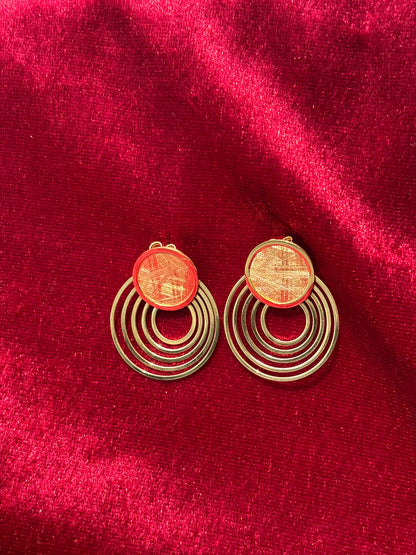 Radiant Red Hoops