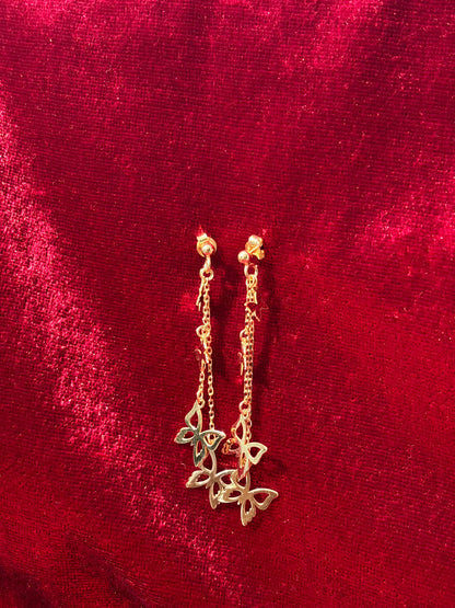 Golden Butterfly Earrings