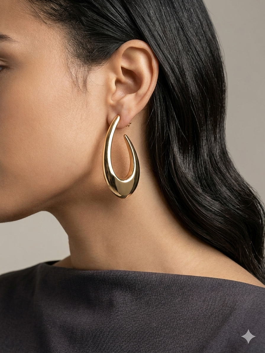Elegant Gold Teardrops