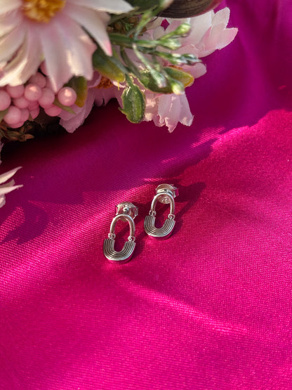 U-Shaped Drop Earrings