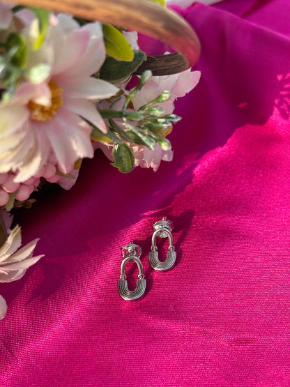 U-Shaped Drop Earrings