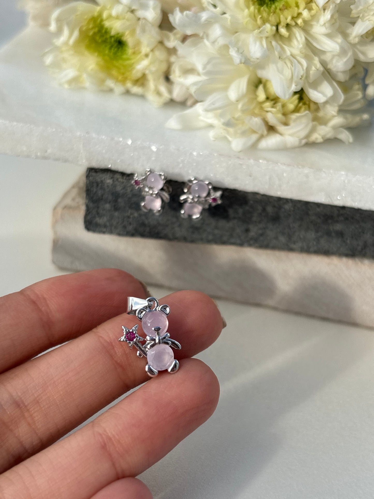 Teddy Bear Pendant Set