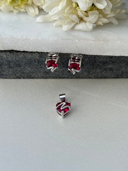 Silver Geometric Studs