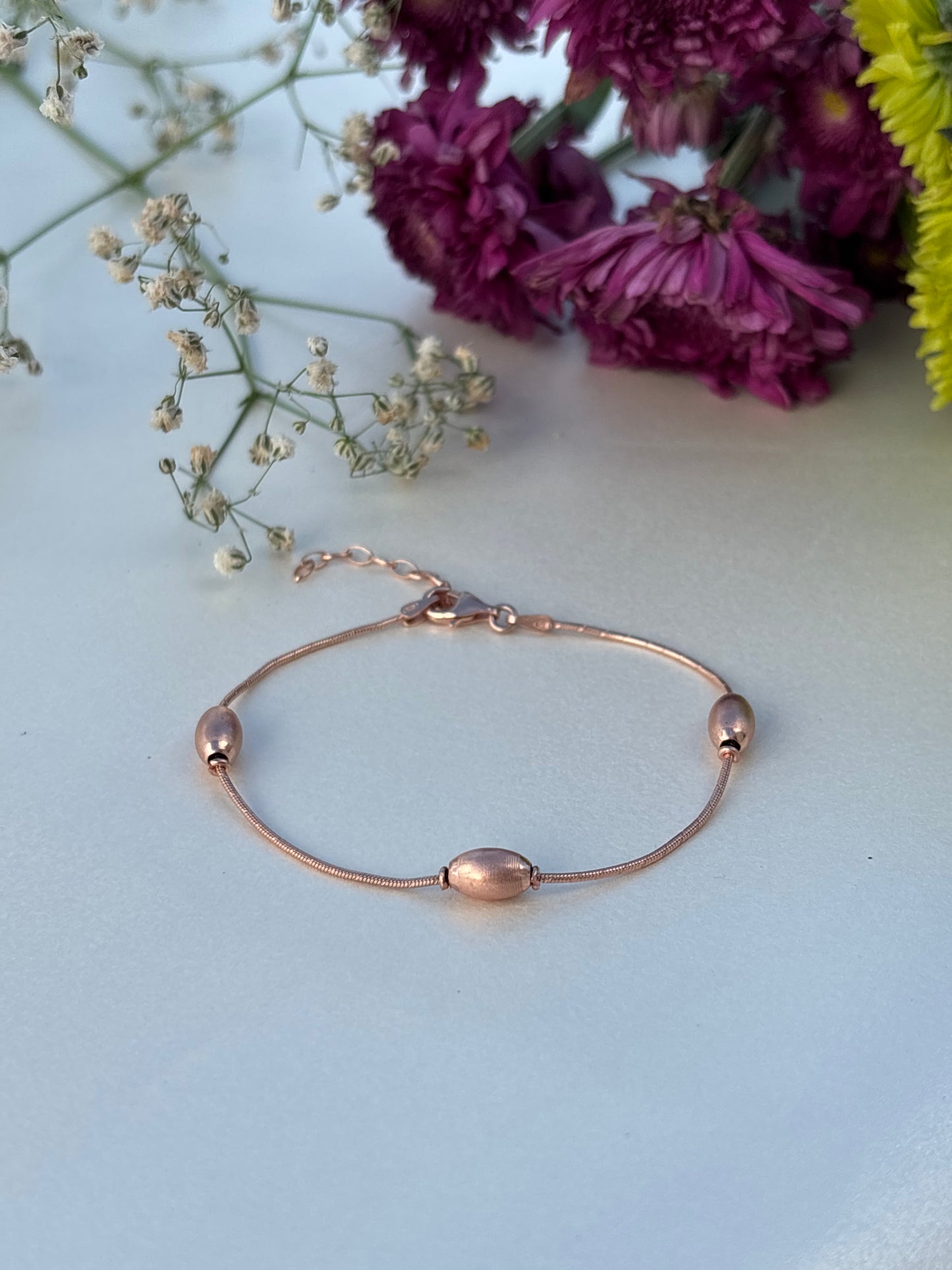 Rose Gold Bead Bracelet