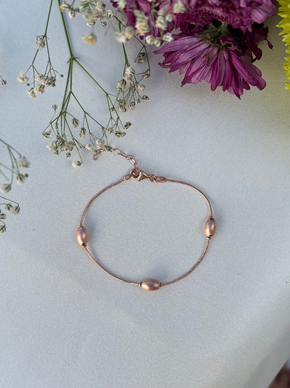 Rose Gold Bead Bracelet