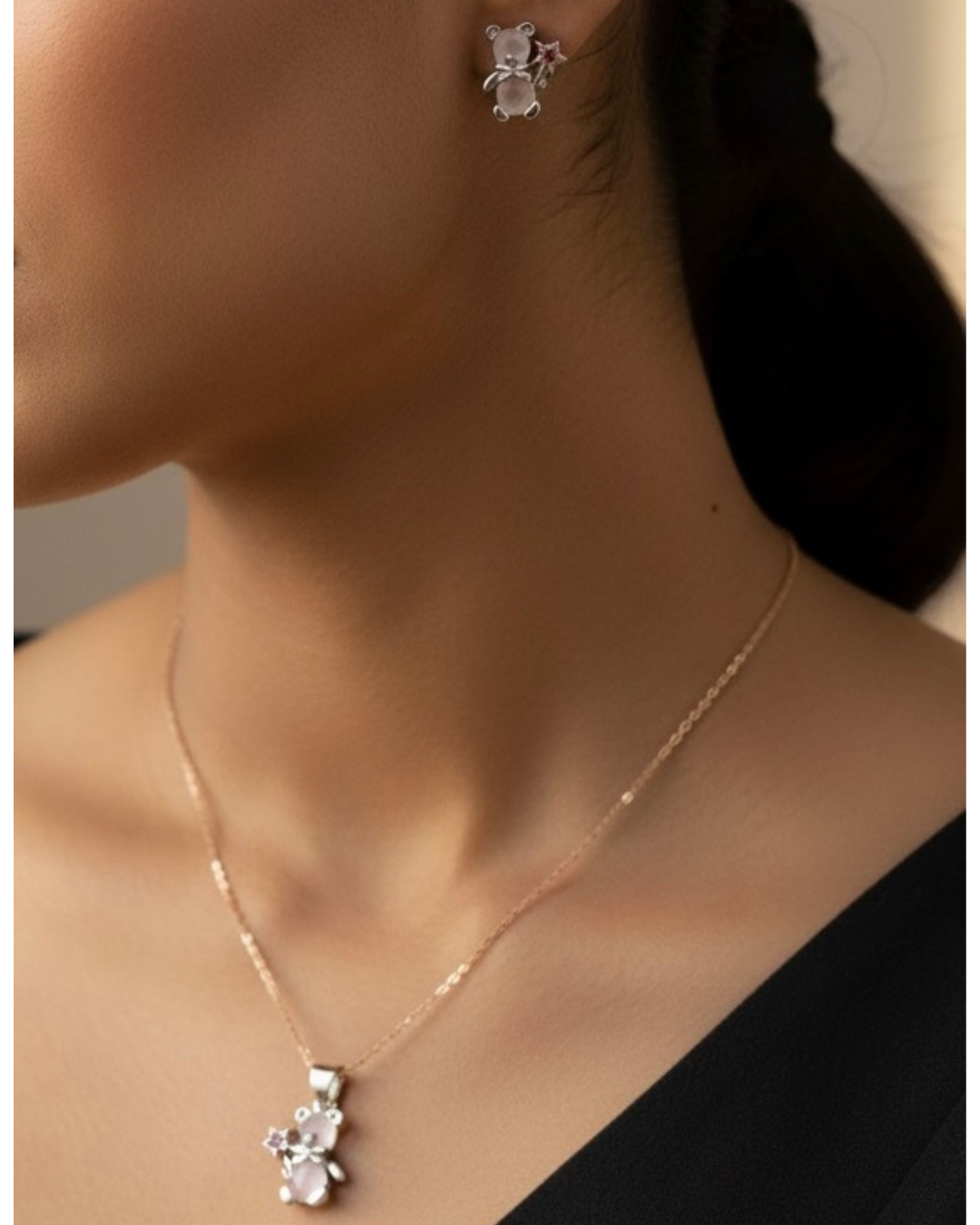 Teddy Bear Pendant Set